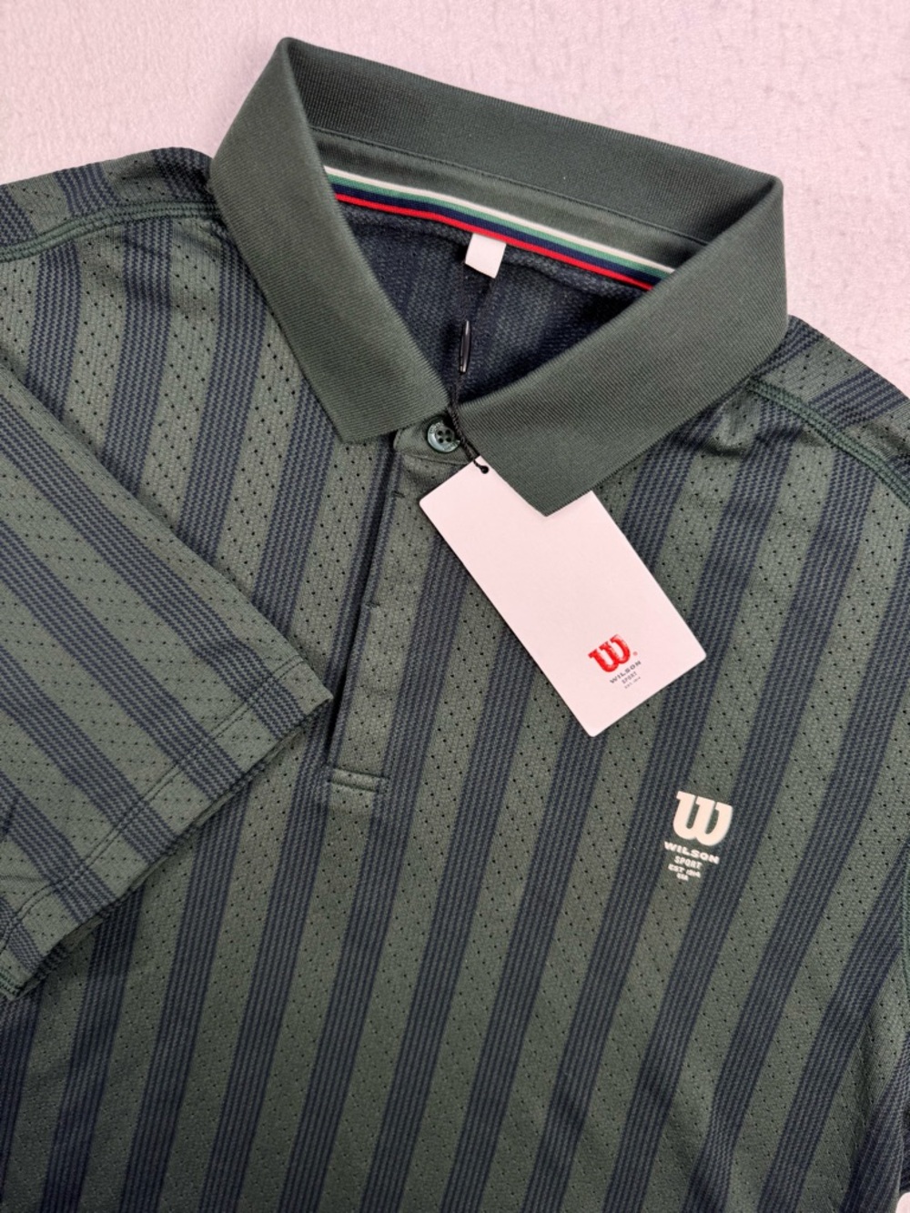 Wilson Game Point Seamless Polo Men’s XL Green NWT